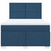 Pat continental cu saltea, albastru, 160x200cm, material textil - WALTI WALTI