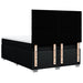 Pat box spring cu saltea, negru, 160x200 cm, textil - WALTI WALTI