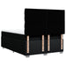 Pat box spring cu saltea, negru, 160x200 cm, textil - WALTI WALTI