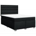 Pat box spring cu saltea, negru, 160x200 cm, textil - WALTI WALTI