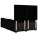 Pat box spring cu saltea, negru, 160x200 cm, textil - WALTI WALTI