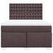 Pat box spring cu saltea, maro închis, 160x200 cm, textil - WALTI WALTI