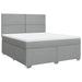 Pat continental, gri deschis, 180x200 cm, material textil - WALTI WALTI