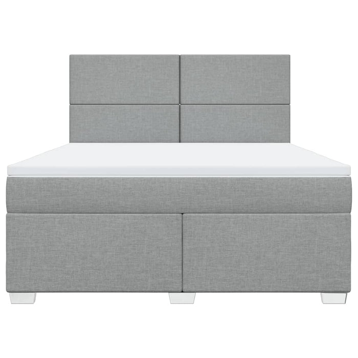 Pat continental, gri deschis, 180x200 cm, material textil - WALTI WALTI