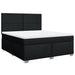 Pat box spring cu saltea, negru, 180x200 cm, catifea - WALTI WALTI