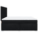 Pat box spring cu saltea, negru, 180x200 cm, catifea - WALTI WALTI