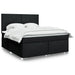 Pat box spring cu saltea, negru, 180x200 cm, catifea - WALTI WALTI