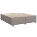 Pat continental cu saltea, gri taupe, 180x200 cm, textil - WALTI WALTI