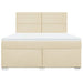 Pat continental cu saltea, crem, 180x200 cm, textil - WALTI WALTI