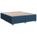 Pat box spring cu saltea, albastru, 180x200 cm, material textil - WALTI WALTI