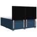 Pat box spring cu saltea, albastru, 180x200 cm, material textil - WALTI WALTI