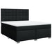 Pat box spring cu saltea, negru, 180x200 cm, catifea - WALTI WALTI