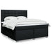 Pat box spring cu saltea, negru, 180x200 cm, catifea - WALTI WALTI