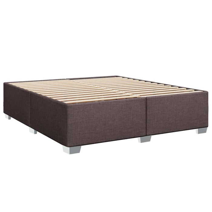 Pat continental cu saltea maro închis 180x200cm material textil WALTI