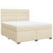 Pat continental cu saltea, crem, 180x200 cm, textil - WALTI WALTI