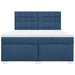 Pat box spring cu saltea, albastru, 180x200 cm, material textil - WALTI WALTI