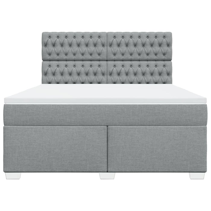 Pat continental, gri deschis, 180x200 cm, material textil - WALTI WALTI