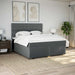 Pat box spring cu saltea, gri închis, 180x200 cm, textil - WALTI WALTI