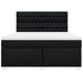 Pat box spring cu saltea, negru, 180x200 cm, catifea - WALTI WALTI