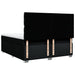 Pat box spring cu saltea, negru, 180x200 cm, catifea - WALTI WALTI