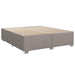 Pat continental cu saltea, gri taupe, 180x200 cm, textil - WALTI WALTI