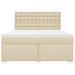 Pat continental cu saltea, crem, 180x200 cm, textil - WALTI WALTI