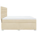 Pat continental cu saltea, crem, 180x200 cm, textil - WALTI WALTI