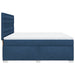 Pat box spring cu saltea, albastru, 180x200 cm, material textil - WALTI WALTI