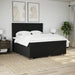 Pat box spring cu saltea, negru, 200x200 cm, textil - WALTI WALTI
