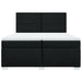 Pat box spring cu saltea, negru, 200x200 cm, textil - WALTI WALTI