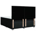Pat box spring cu saltea, negru, 200x200 cm, textil - WALTI WALTI