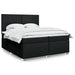 Pat box spring cu saltea, negru, 200x200 cm, textil - WALTI WALTI