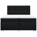 Pat box spring cu saltea, negru, 200x200 cm, textil - WALTI WALTI