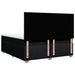 Pat box spring cu saltea, negru, 200x200 cm, textil - WALTI WALTI