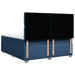 Pat box spring cu saltea, albastru, 200x200 cm, textil - WALTI WALTI
