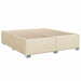 Pat box spring cu saltea, crem, 200x200 cm, textil - WALTI WALTI