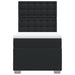Pat continental cu saltea, negru, 80x200 cm, piele ecologică - WALTI WALTI