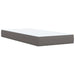 Pat box spring cu saltea, gri, 80x200 cm, piele ecologică - WALTI WALTI