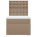 Pat box spring cu saltea, cappuccino, 80x200 cm piele ecologică - WALTI WALTI