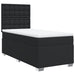 Pat box spring cu saltea, negru, 90x190 cm, piele ecologică - WALTI WALTI