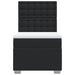 Pat box spring cu saltea, negru, 90x190 cm, piele ecologică - WALTI WALTI