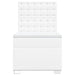 Pat box spring cu saltea, alb, 90x190 cm, piele ecologică - WALTI WALTI