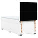 Pat box spring cu saltea, alb, 90x190 cm, piele ecologică - WALTI WALTI