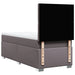 Pat box spring cu saltea, gri, 90x190 cm, piele ecologică - WALTI WALTI