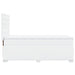 Pat box spring cu saltea, alb, 90x200 cm, piele ecologică - WALTI WALTI