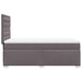Pat box spring cu saltea, gri, 90x200 cm, piele ecologică - WALTI WALTI