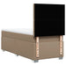 Pat box spring cu saltea, cappuccino, 90x200 cm piele ecologică - WALTI WALTI