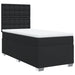 Pat box spring cu saltea, negru, 100x200 cm, piele ecologică - WALTI WALTI
