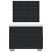 Pat box spring cu saltea, negru, 100x200 cm, piele ecologică - WALTI WALTI