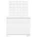 Pat box spring cu saltea, alb, 100x200 cm, piele ecologică - WALTI WALTI